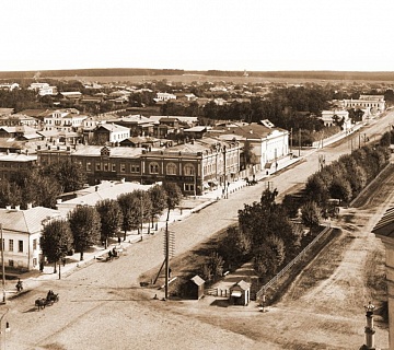 Екатеринбург конца 19 в. Главный проспект. Автор фото: В. Л. Метенков