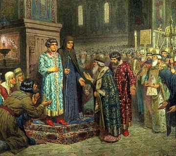 А. Д. Кившенко. «Избрание Михаила Федоровича Романова на царство»