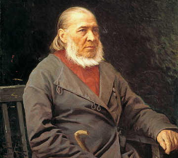И. Н. Крамской. «Портрет писателя Сергея Тимофеевича Аксакова». 1878
