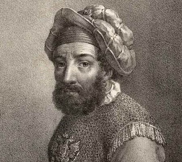Ермак Тимофеевич. Литография А. Г. Венецианова. 1818