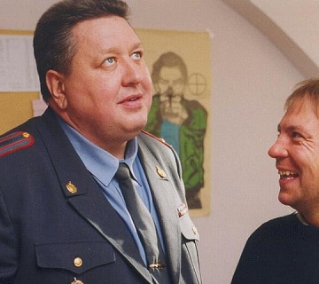 Александр Тютрюмов и Андрей Федорцов в сериале «Убойная сила»